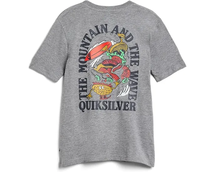 Футболка Quiksilver Burger Wipeout с коротким рукавом для детей