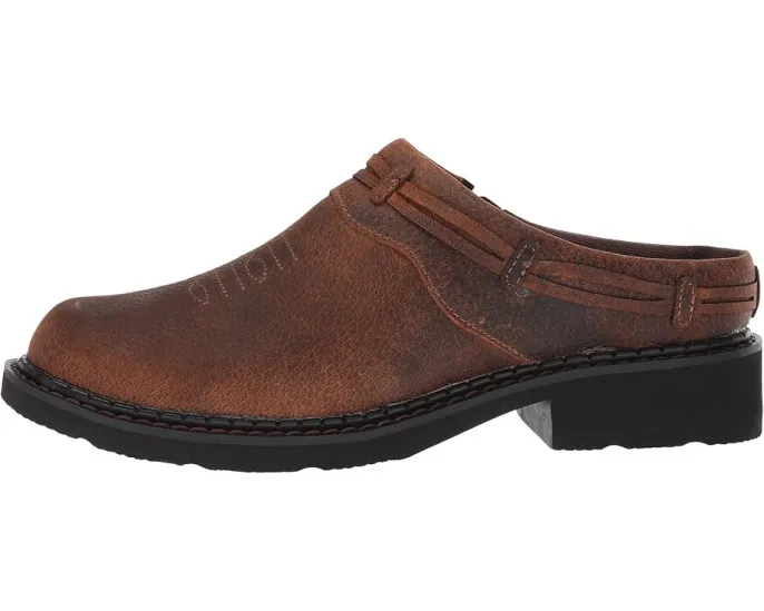 Мюли Roper Laces из кожи Crazy Horse с декоративной шнуровкой