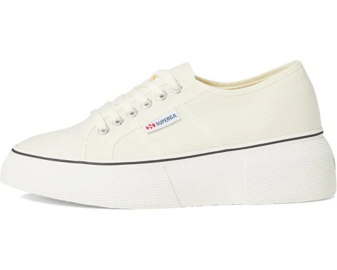 Кроссовки Superga 2287 Bubble Line на платформе с круглым носком