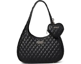 Сумка-хобо Atabey из стеганой экокожи с защитными ножками GUESS