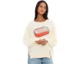 Свитер Free People Graphic Camden с принтом и удлиненным низом