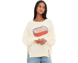 Свитер Free People Graphic Camden с принтом и удлиненным низом
