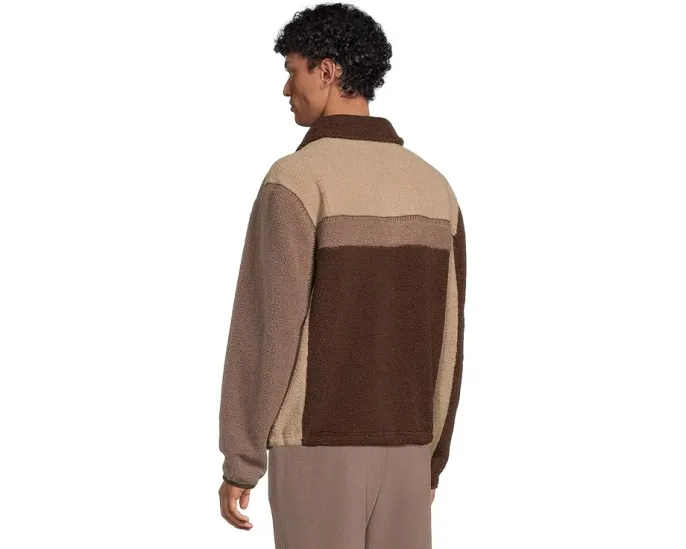 Куртка UGG Lachlan Uggfluff из плюшевого флиса с цветными блоками