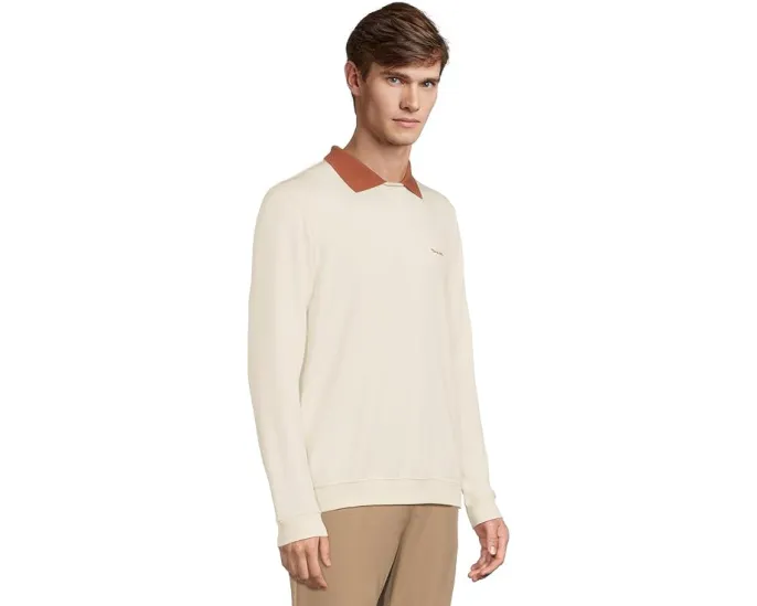 Свитер с воротником Amenities Collar Crew от TravisMathew из модала с аккуратным дизайном