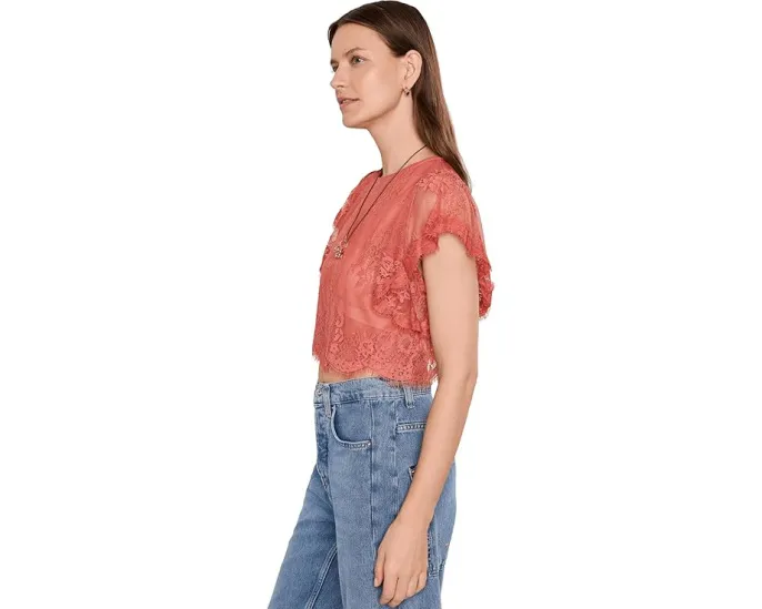 Кружевной топ Free People Lunar Ash Lace