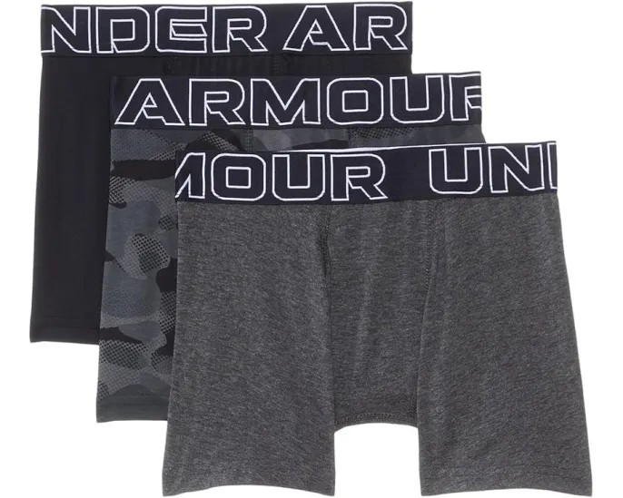 Трусы-боксеры Under Armour для подростков 3 шт с влагоотводящей тканью