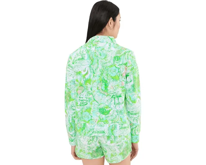 Lilly Pulitzer толстовка Eleni с защитой UPF 50+ и молнией