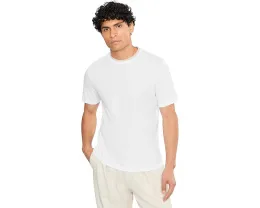 Loose Knit Double Collar Short Sleeve Crew