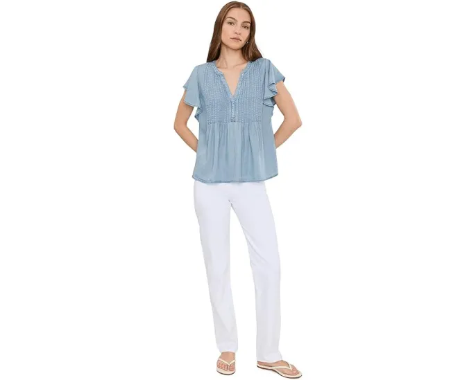 Блуза Liverpool Los Angeles с рукавами-фонариками и защипами