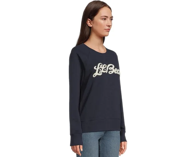 Свитшот Peaks Island с логотипом и воротником-гольф L.L.Bean