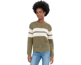 Свитер Sporty Openwork Popover с ажурной вязкой и полосатым узором Sanctuary