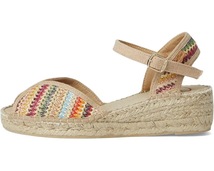 Эспадрильи Toni Pons Bella-Ma с открытым мысом и клином из джута