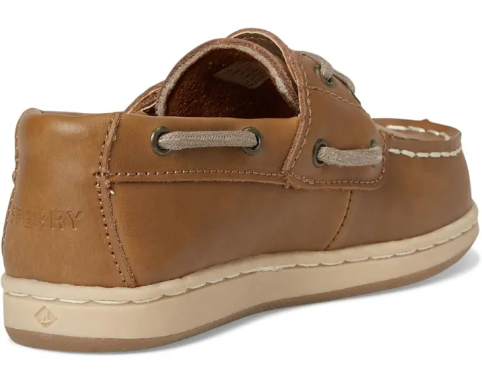 Детские мокасины Sperry Cup II с эластичными шнурками и стелькой из пены с эффектом памяти