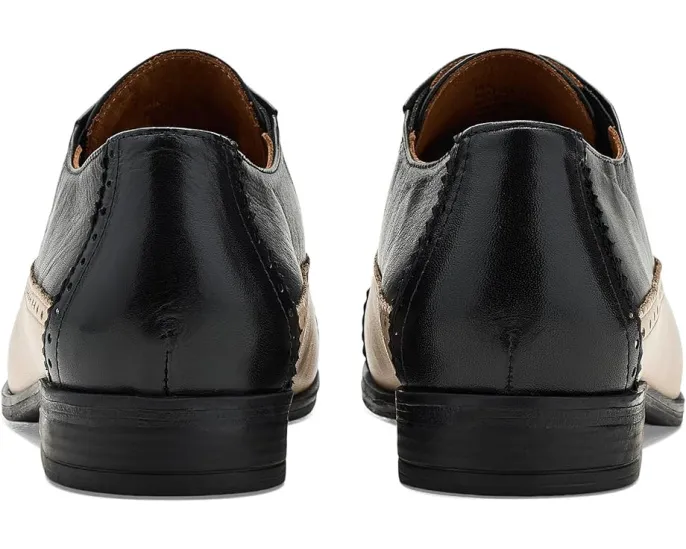 Туфли Miz Mooz Ina Flats с цветным блоком и шнуровкой на квадратном каблуке