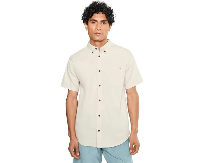 Повседневная рубашка Billabong All Day с коротким рукавом цвета пепельная роза