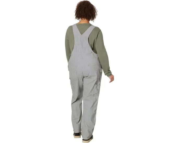 Carhartt Relaxed Fit Denim Striped Bib Overall комбинезон с регулируемыми лямками