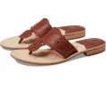 Плоские сандалии Jack Rogers с кожаным верхом и деревянным каблуком