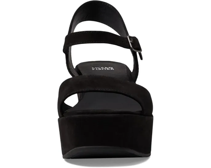 Босоножки на платформе Eileen Fisher Mime с квадратным открытым носком и регулируемой пряжкой