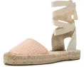 Босоножки Soludos Vichy Lauren Lace-up с завязками и клетчатым верхом