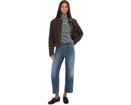 Водолазка Madewell в полоску с драпировкой и отделкой Coverstitch