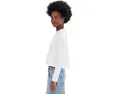 Укороченная футболка Lilla P Cropped Boyfriend с длинным рукавом и свободным кроем