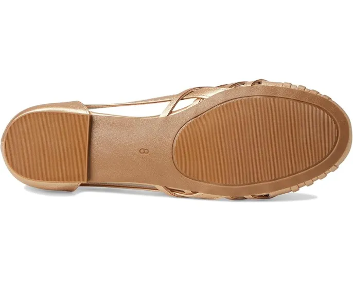 Балетки Ekko с плетеным узором и круглым носком Journee Collection