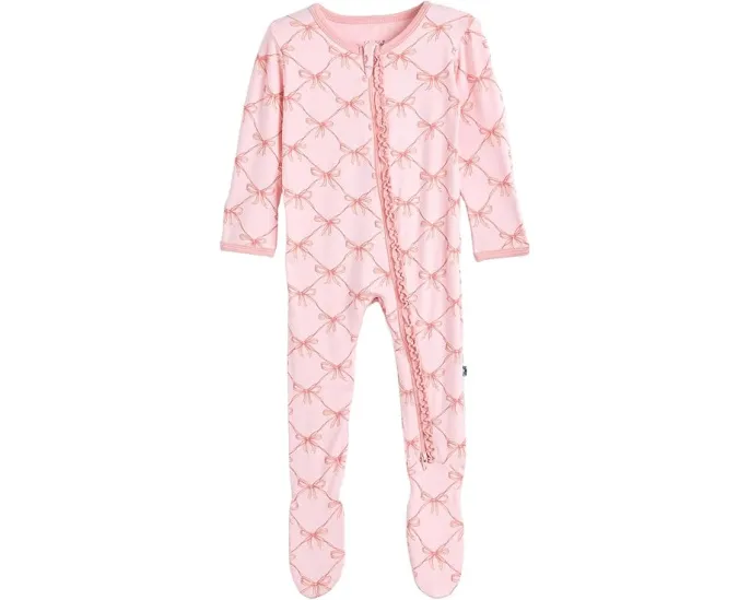 Детский боди с рюшами и двухсторонней молнией Kickee Pants