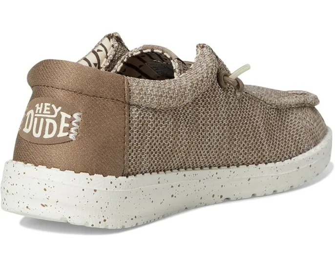 Детские слипоны Hey Dude Wally Stretch Sox с технологией Flex & Fold и съемной стелькой