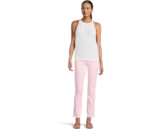 Топ Lilly Pulitzer Emra с запахом и кружевной отделкой из 100% хлопка