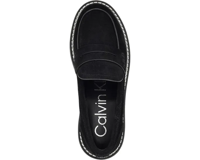 Лоферы Calvin Klein Suzie из кожи с тракционной подошвой и каблуком