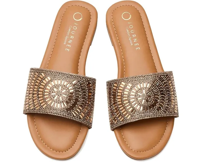 Сандалии Journee Collection Maria с квадратным носком и амортизирующей стелькой