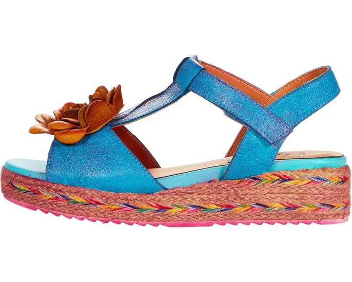 L'Artiste by Spring Step Tempest сандалии на платформе с ручной росписью и цветком