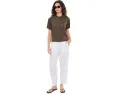 Рубашка Eileen Fisher с воротником-стойкой из органического льна