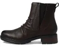 Ботинки Clarks Hearth Rose из кожи с эффектом смятия и высотой до икры