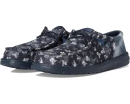 Кроссовки Hey Dude Wally Funk Skull Print с принтом черепа и эластичными шнурками
