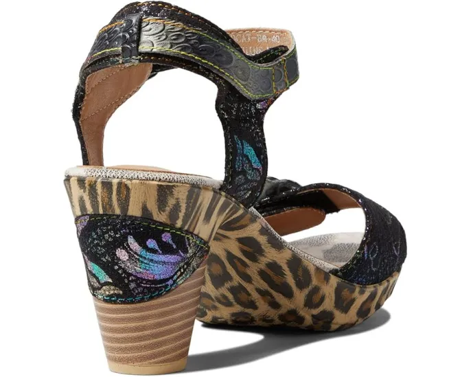 Туфли L'Artiste by Spring Step Wildcat с ручной росписью и цветком из ткани
