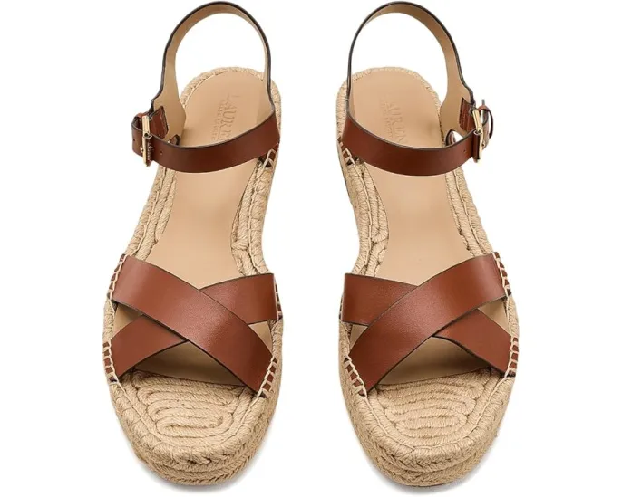 Сандалии-эспадрильи Lauren Ralph Lauren Emeryn на платформе с перекрестными ремешками
