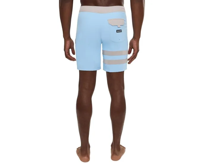 Hurley Плавки Block Party 18 дюймов (46 см) в полоску с DWR покрытием