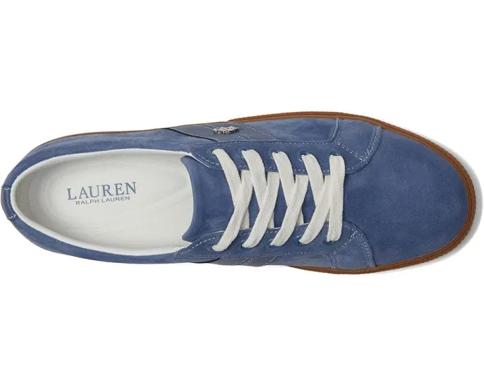 Кроссовки Lauren Ralph Lauren Janson II из замши и кожи с латунным логотипом