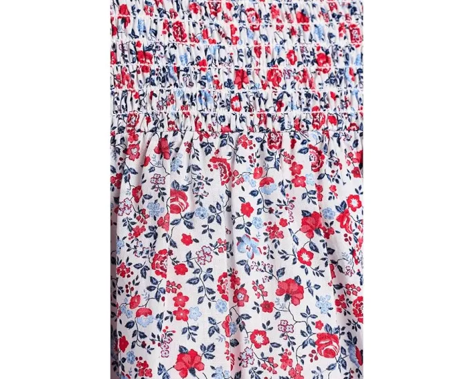 Платье Janie and Jack с присборенным лифом и цветочным принтом