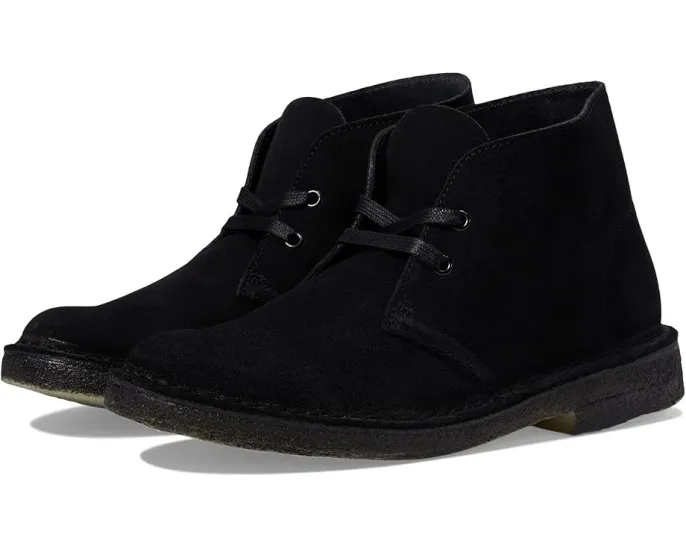 Clarks ботинки Desert Boots из замши с подошвой из натурального крепа
