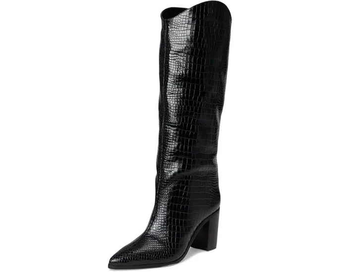 Ботинки Schutz Maryana Block с каблуком и фактурой змеиной кожи
