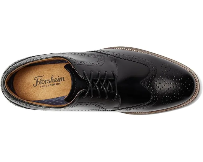Оксфорды Florsheim Rucci Wing Tip с круглым носком и декоративным перфорированным узором