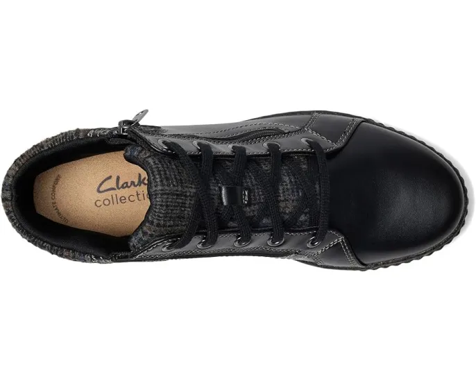 Ботинки Caroline Spice из кожи и текстиля на шнуровке и молнии