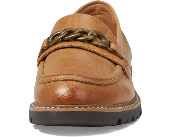 Лоферы Comfortiva Linz из кожи с цепочкой и квадратным каблуком