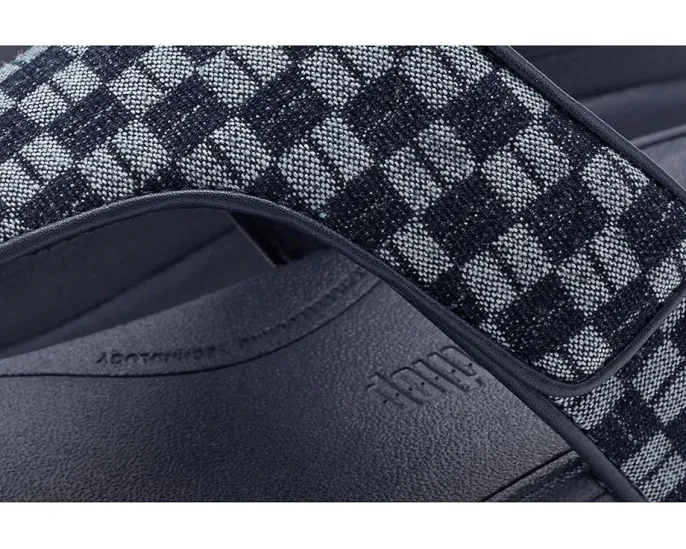 FitFlop Сандалии F-Mode Go Adj. в клетку и деним