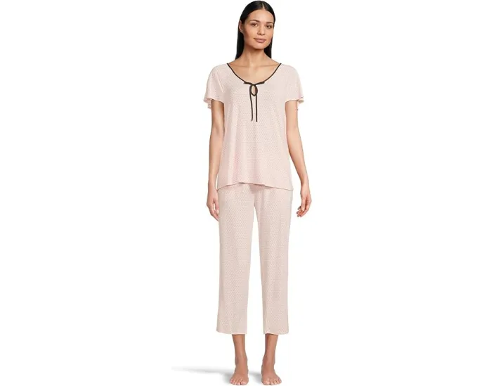 Короткий пижамный сет с коротким рукавом от Kate Spade New York из модала