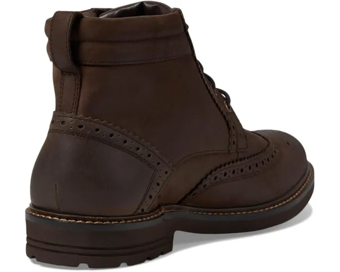 Кожаные ботинки Nunn Bush Odell 2.0 Wingtip с круглым носком и технологией Dual Comfort
