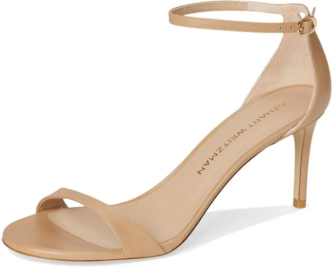 Босоножки Nudist II Sandal 75 на шпильке с глянцевым верхом Stuart Weitzman