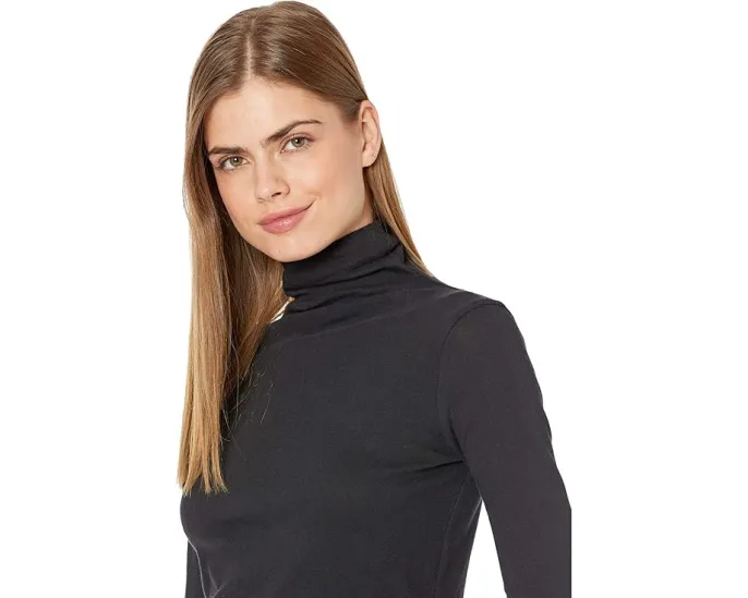 Vince водолазка Essential Long Sleeve из хлопка